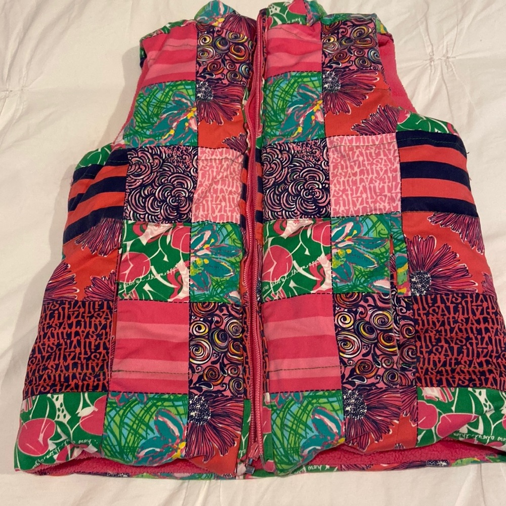 Lilly Pulitzer Kids reversible puffer vest